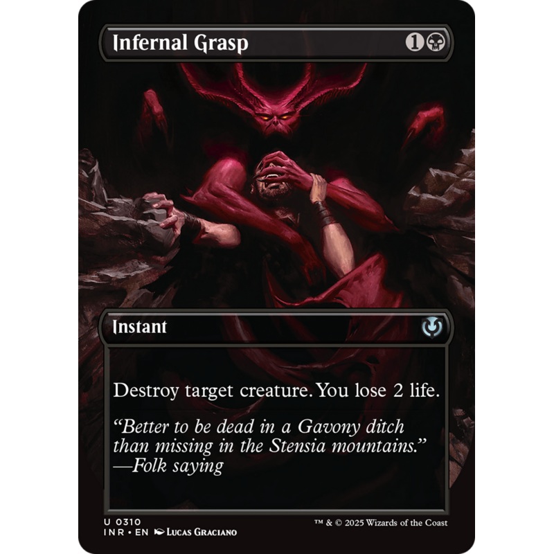 Infernal Grasp (Borderless) [Innistrad Remastered]