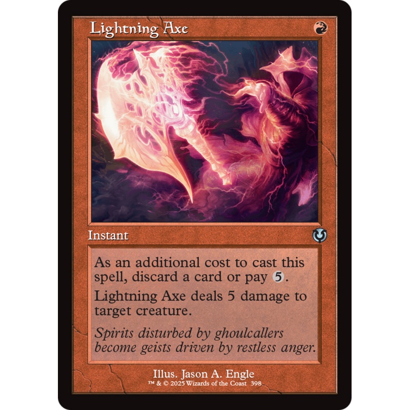 Lightning Axe (Retro Frame) [Innistrad Remastered]