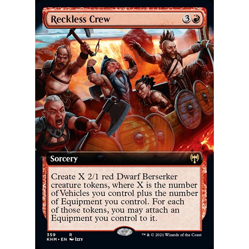 Reckless Crew (Extended Art) [Kaldheim]