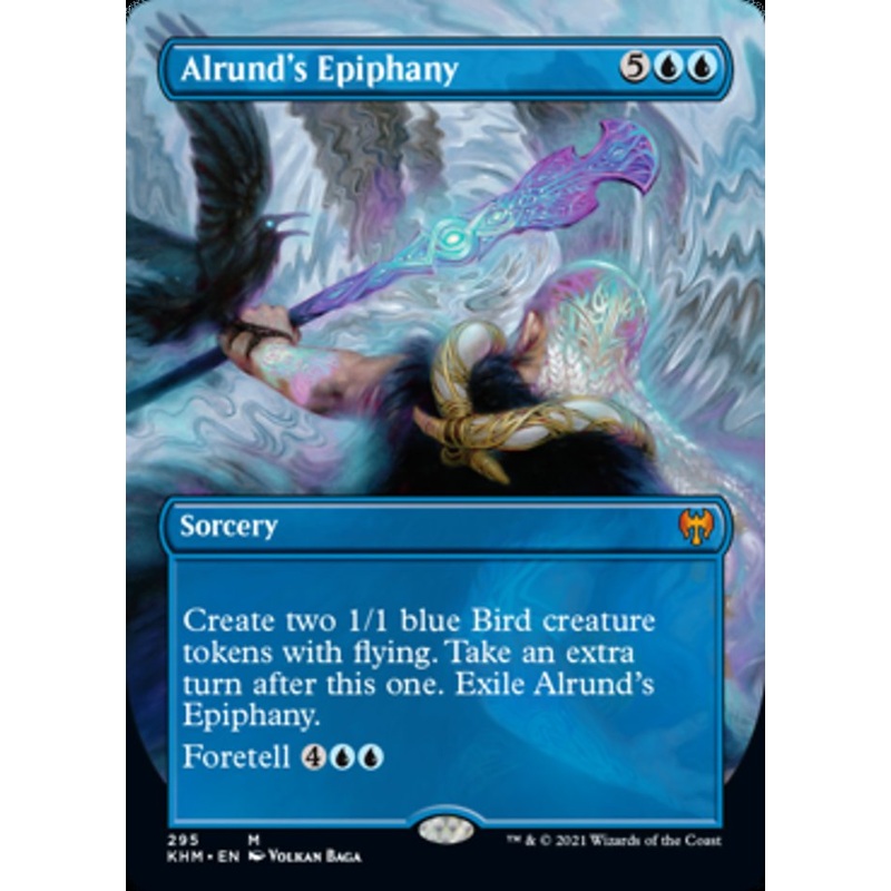 Alrund's Epiphany (Borderless Alternate Art) [Kaldheim]