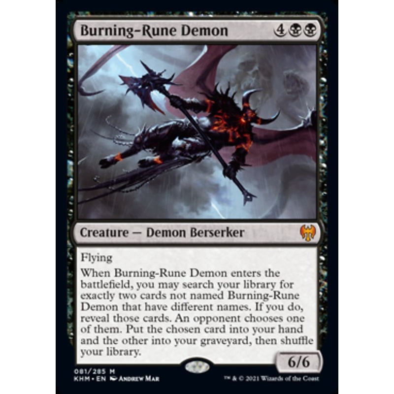 Burning-Rune Demon [Kaldheim]