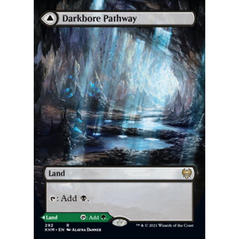 Darkbore Pathway // Slitherbore Pathway (Borderless Alternate Art) [Kaldheim]