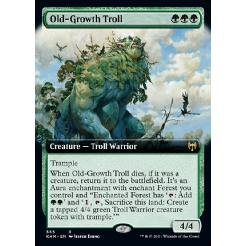 Old-Growth Troll (Extended Art) [Kaldheim]