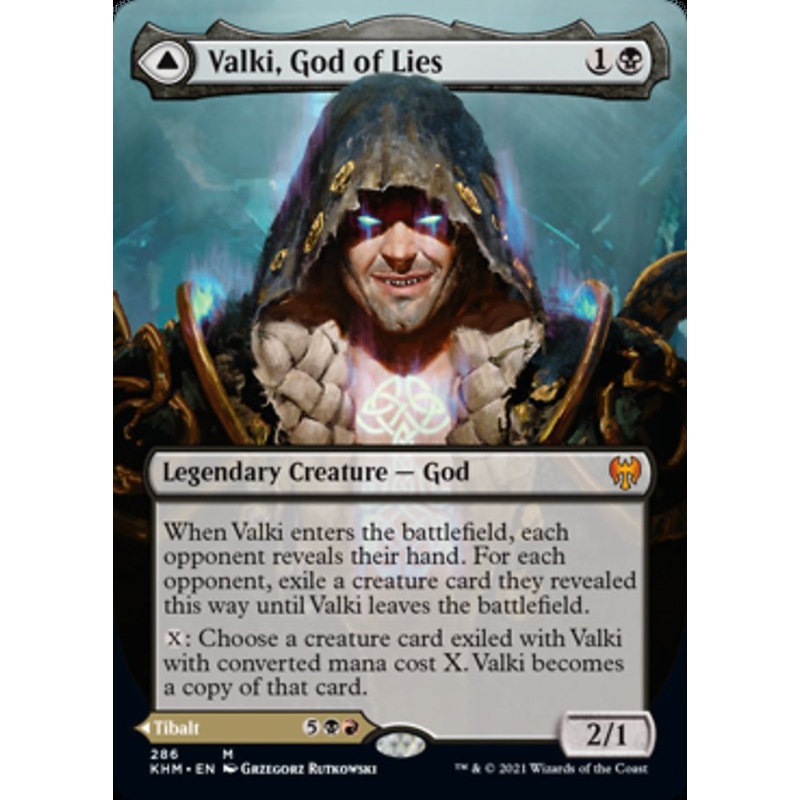 Valki, God of Lies // Tibalt, Cosmic Impostor (Borderless) [Kaldheim]