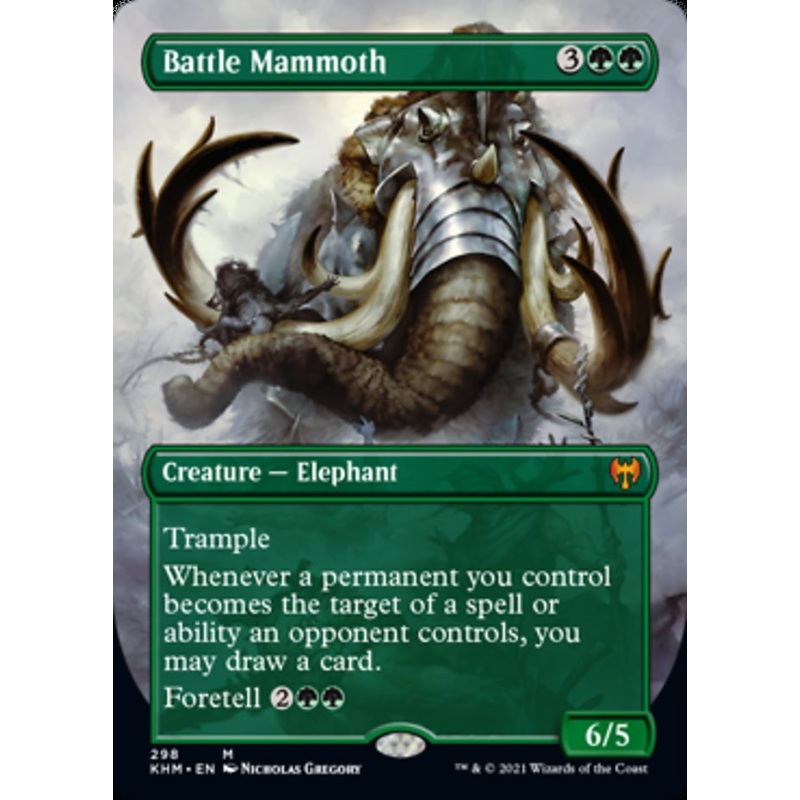 Battle Mammoth (Borderless Alternate Art) [Kaldheim]