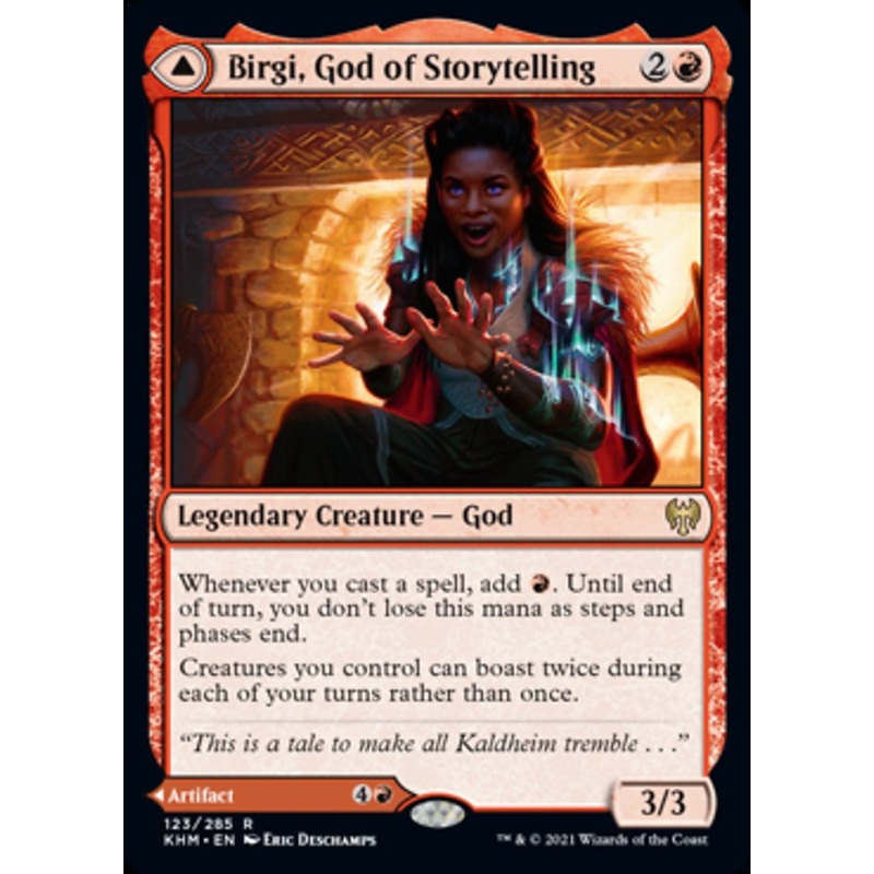 Birgi, God of Storytelling // Harnfel, Horn of Bounty [Kaldheim]