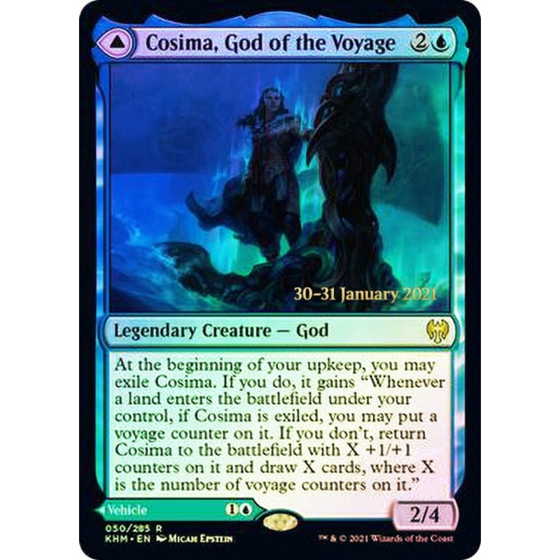 Cosima, God of the Voyage // The Omenkeel [Kaldheim Prerelease Promos]