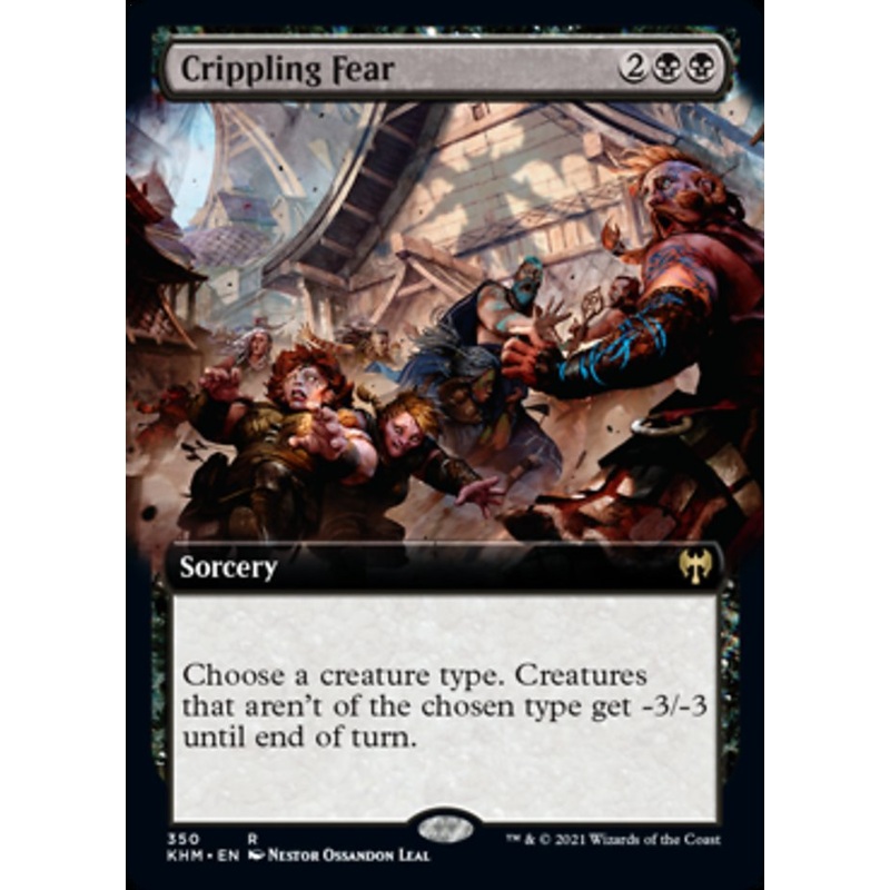 Crippling Fear (Extended Art) [Kaldheim]