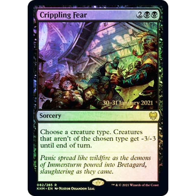 Crippling Fear [Kaldheim Prerelease Promos]
