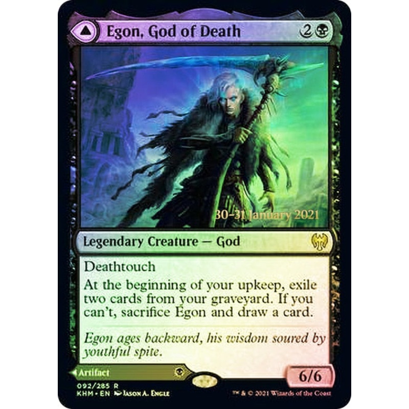 Egon, God of Death // Throne of Death [Kaldheim Prerelease Promos]