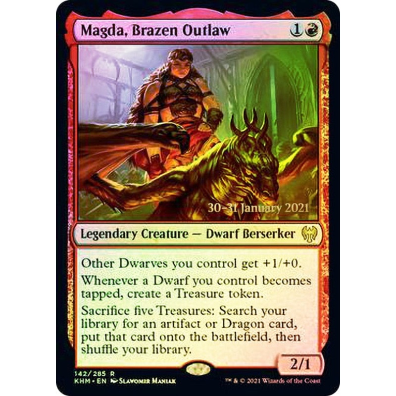 Magda, Brazen Outlaw [Kaldheim Prerelease Promos]