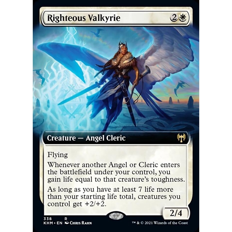 Righteous Valkyrie (Extended Art) [Kaldheim]