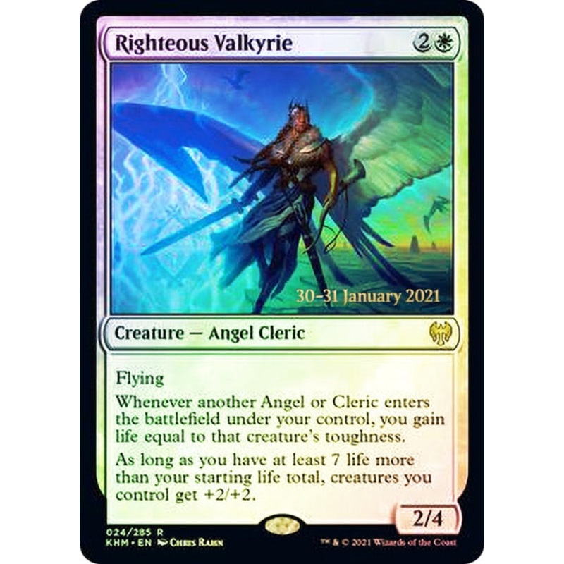 Righteous Valkyrie [Kaldheim Prerelease Promos]