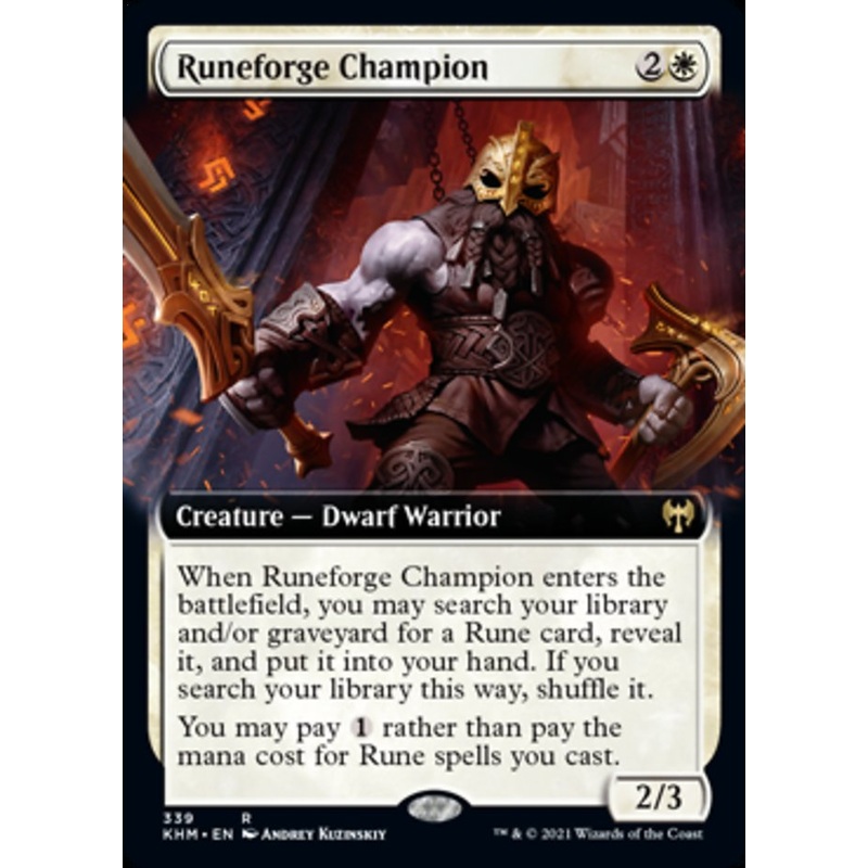 Runeforge Champion (Extended Art) [Kaldheim]