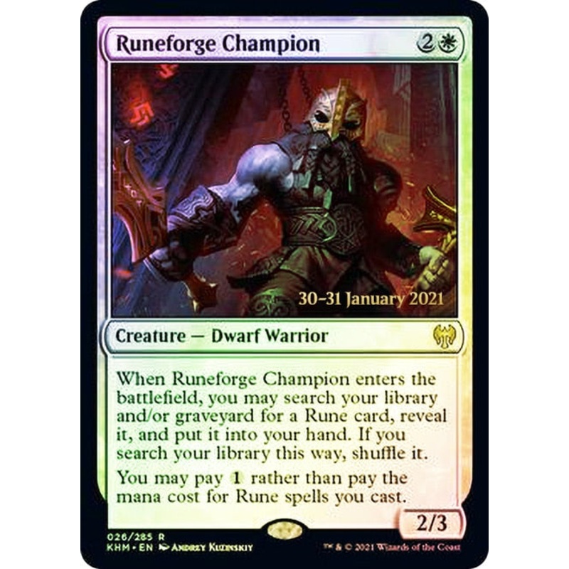 Runeforge Champion [Kaldheim Prerelease Promos]