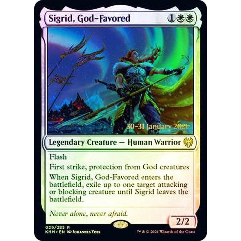 Sigrid, God-Favored [Kaldheim Prerelease Promos]