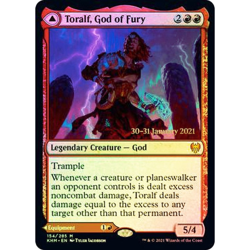 Toralf, God of Fury // Toralf's Hammer [Kaldheim Prerelease Promos]