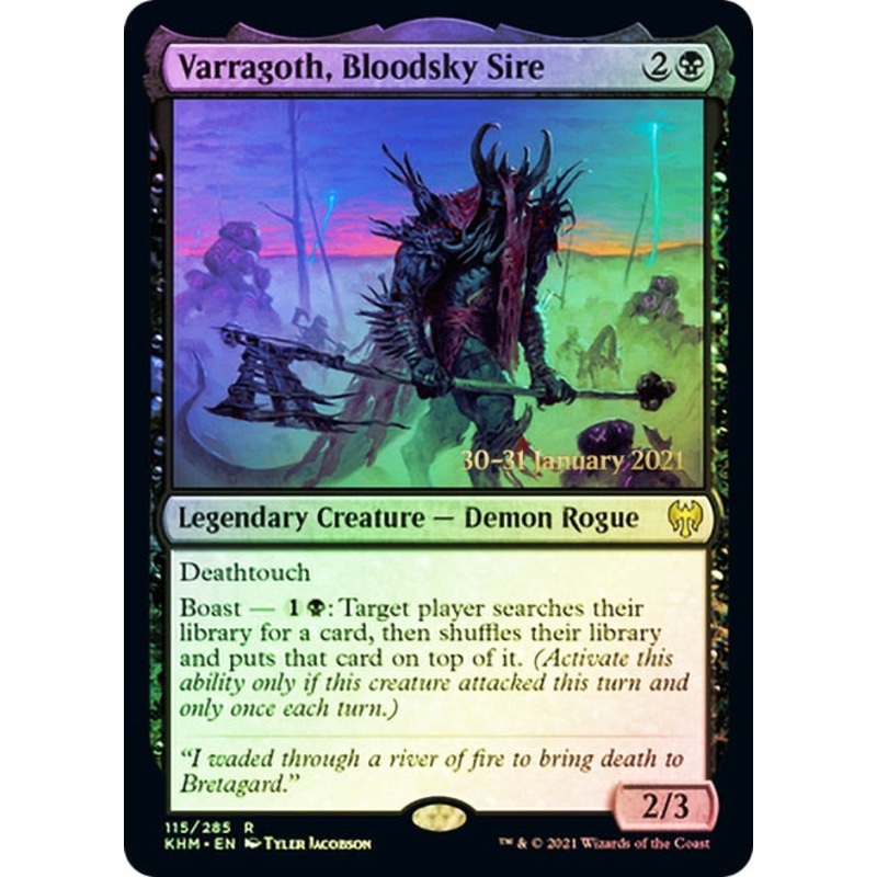 Varragoth, Bloodsky Sire [Kaldheim Prerelease Promos]