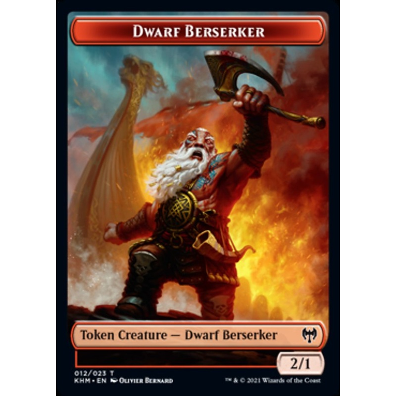 Dwarf Berserker Token [Kaldheim Tokens]