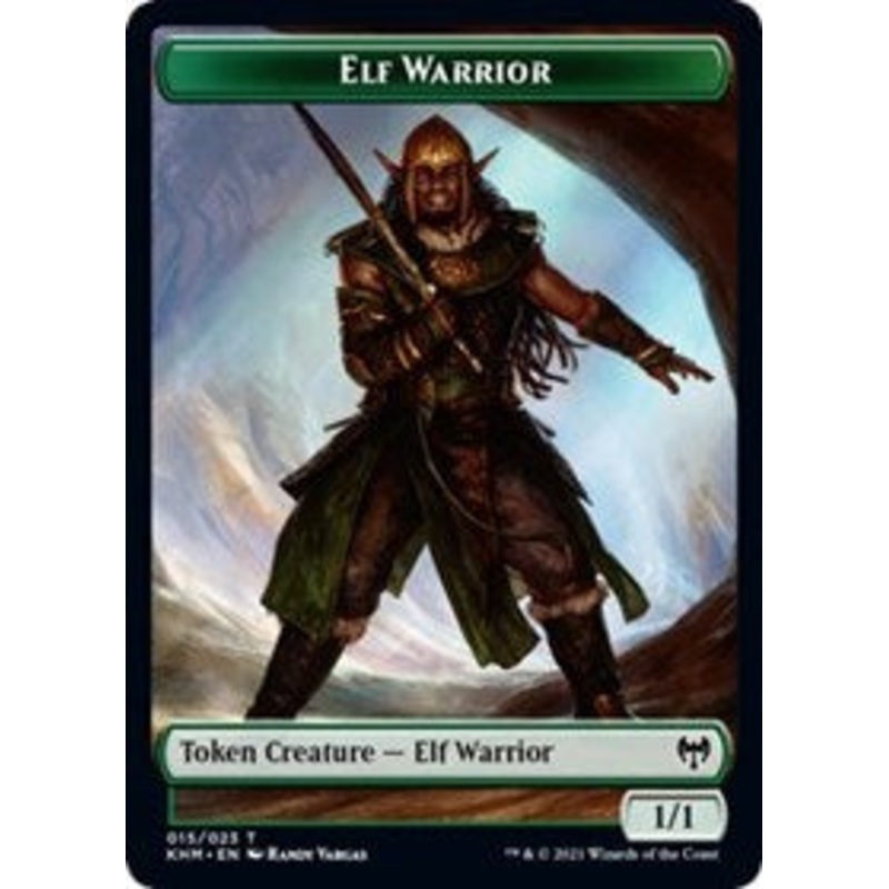 Elf Warrior // Bird Double-Sided Token [Kaldheim Tokens]