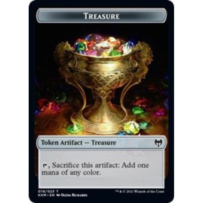 Treasure // Replicated Ring Double-Sided Token [Kaldheim Tokens]