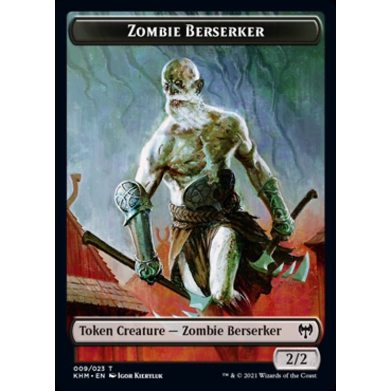 Zombie Berserker Token [Kaldheim Tokens]