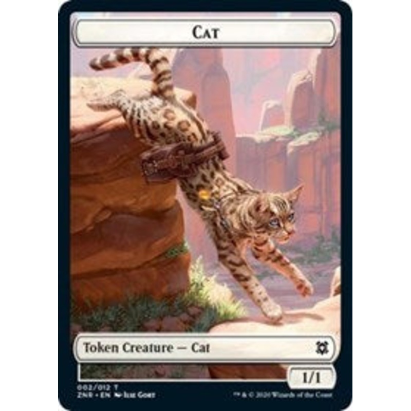Cat // Goblin Construct Double-Sided Token [Zendikar Rising Tokens]
