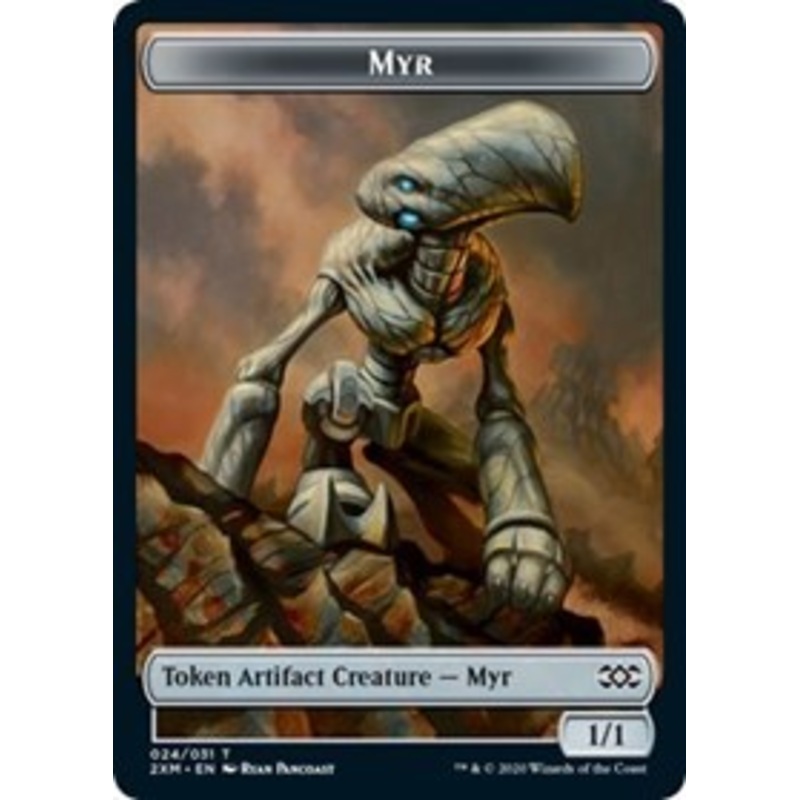 Myr (024) // Thopter (026) Double-Sided Token [Double Masters Tokens]