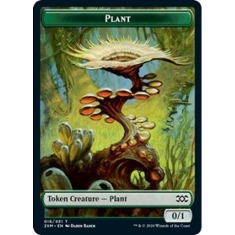 Plant // Saproling Double-Sided Token [Double Masters Tokens]