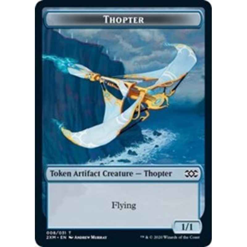 Thopter (008) // Wurm (030) Double-Sided Token [Double Masters Tokens]
