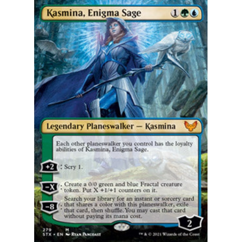 Kasmina, Enigma Sage (Borderless) [Strixhaven: School of Mages]