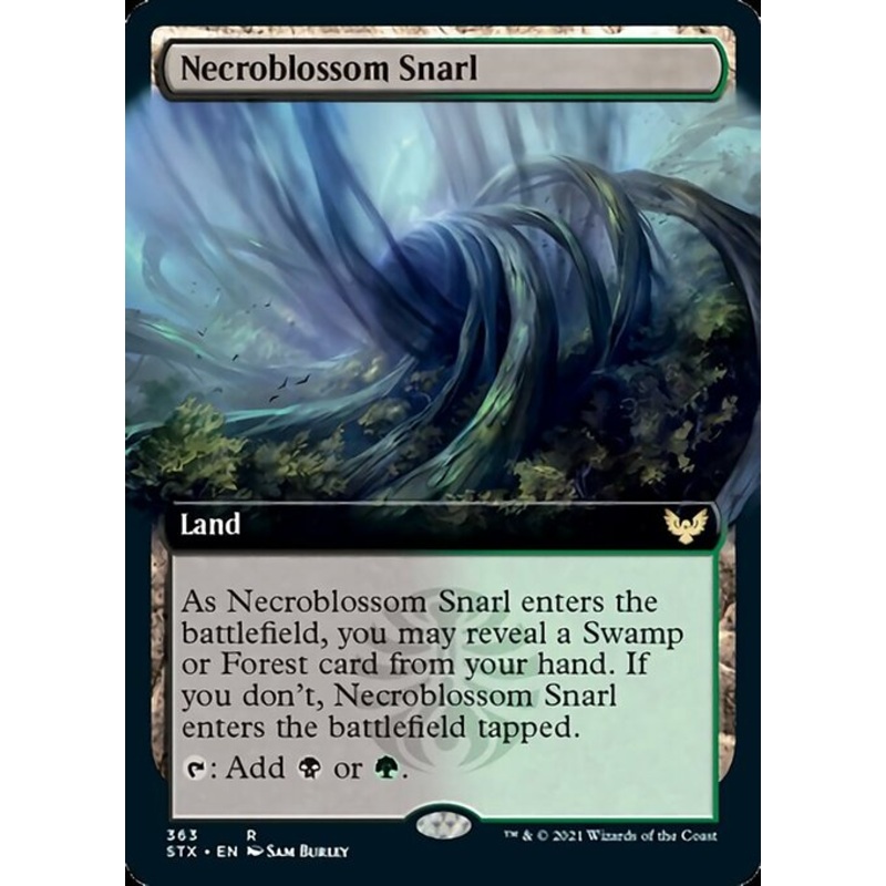 Necroblossom Snarl (Extended Art) [Strixhaven: School of Mages]