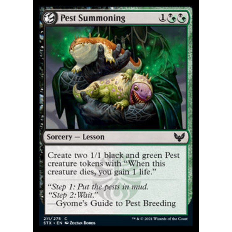 Pest Summoning [Strixhaven: School of Mages]