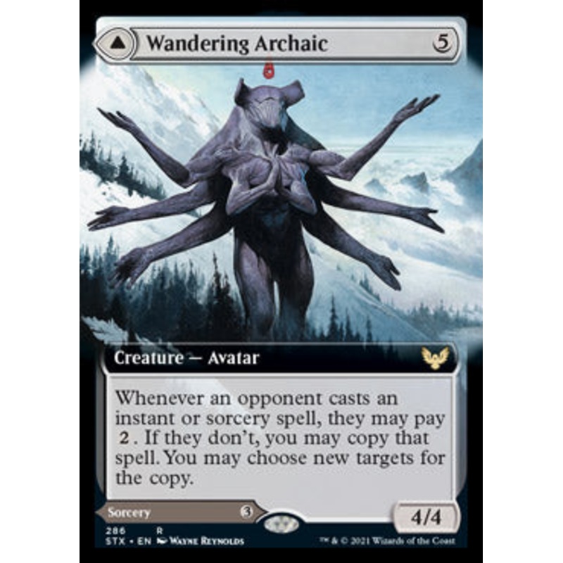 Wandering Archaic // Explore the Vastlands (Extended Art) [Strixhaven: School of Mages]