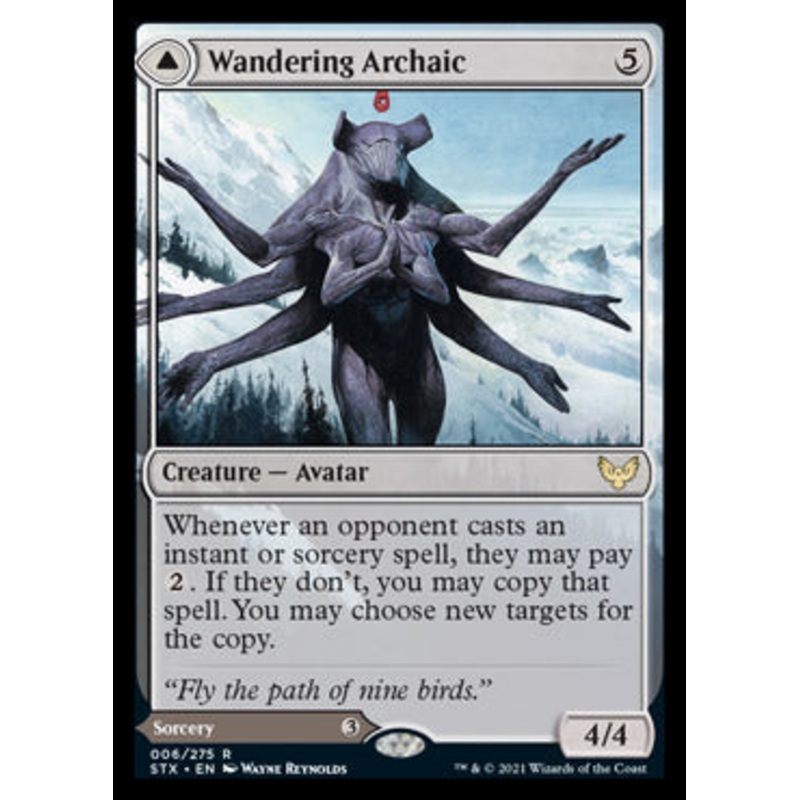 Wandering Archaic // Explore the Vastlands [Strixhaven: School of Mages]