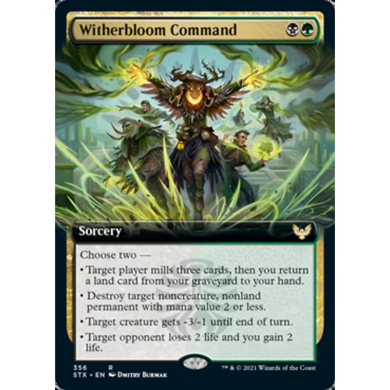 Witherbloom Command (Extended Art) [Strixhaven: School of Mages]