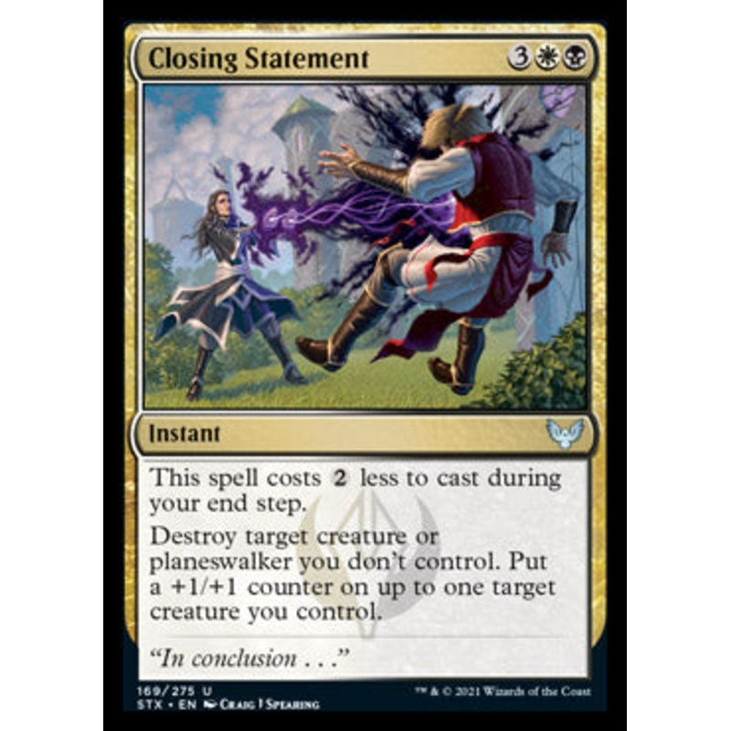 Closing Statement [Strixhaven: School of Mages]
