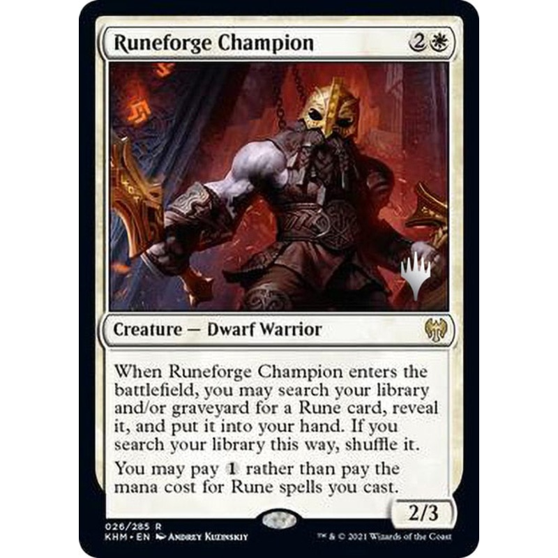 Runeforge Champion (Promo Pack) [Kaldheim Promos]