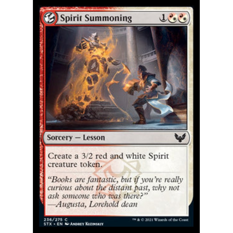 Spirit Summoning [Strixhaven: School of Mages]