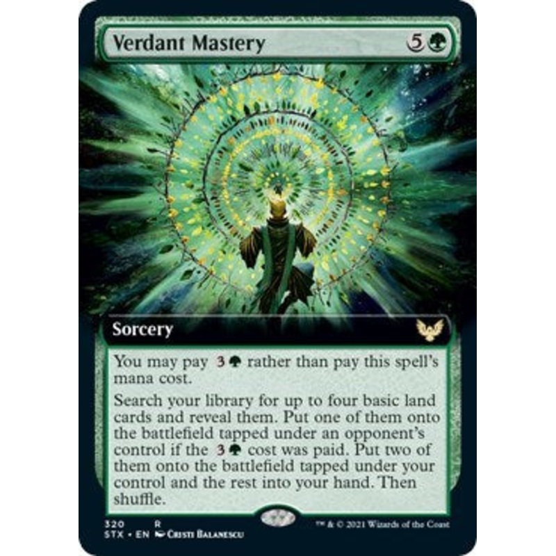 Verdant Mastery (Extended Art) [Strixhaven: School of Mages]