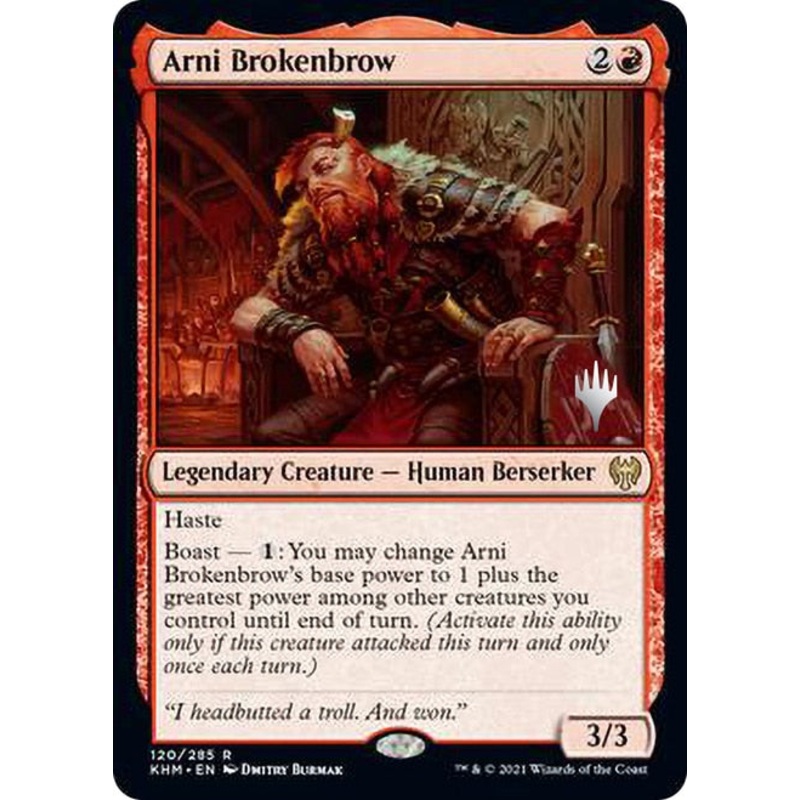 Arni Brokenbrow (Promo Pack) [Kaldheim Promos]