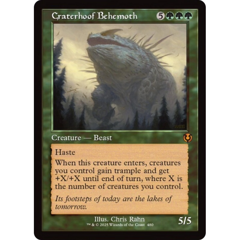 Craterhoof Behemoth (Retro Frame) [Innistrad Remastered]
