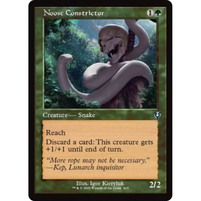 Noose Constrictor (Retro Frame) [Innistrad Remastered]
