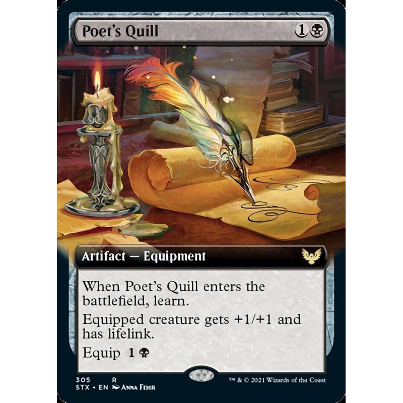 Poet's Quill (Extended Art) [Strixhaven: School of Mages]