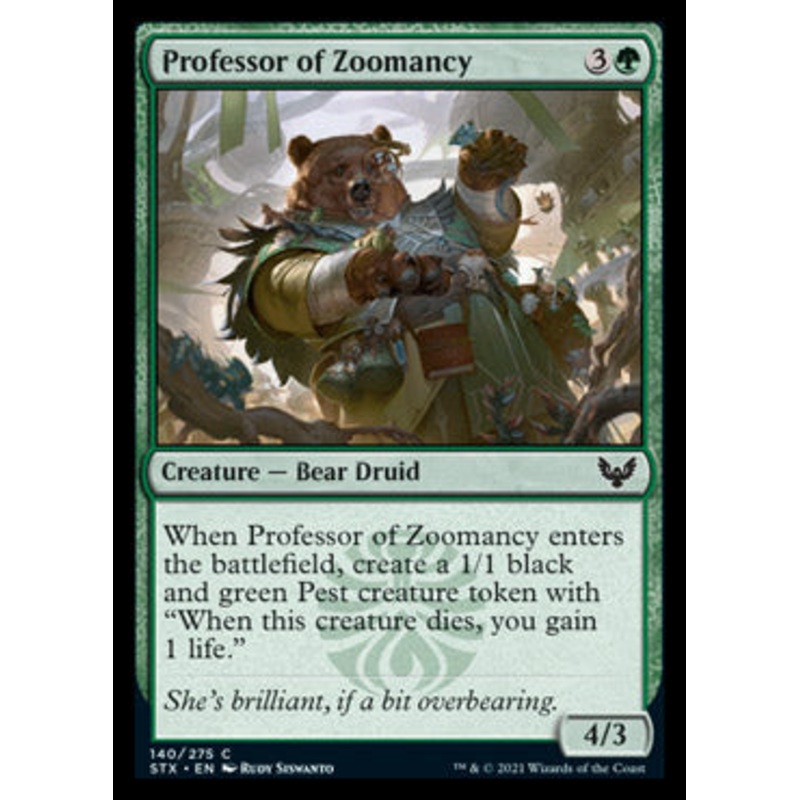Professor of Zoomancy [Strixhaven: School of Mages]