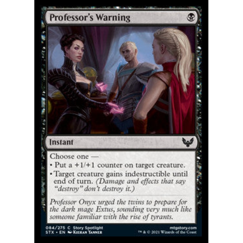 Professor's Warning [Strixhaven: School of Mages]