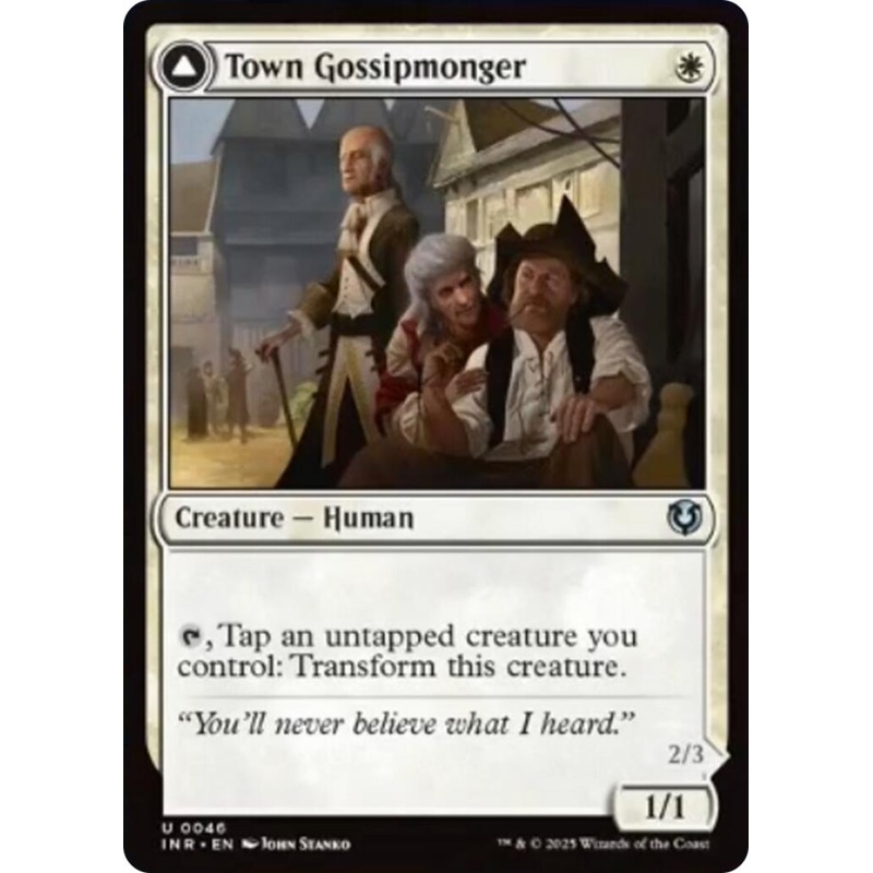 Town Gossipmonger // Incited Rabble [Innistrad Remastered]