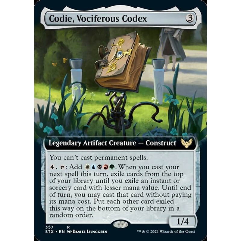 Codie, Vociferous Codex (Extended Art) [Strixhaven: School of Mages]