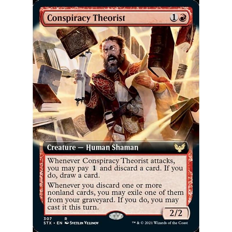 Conspiracy Theorist (Extended Art) [Strixhaven: School of Mages]
