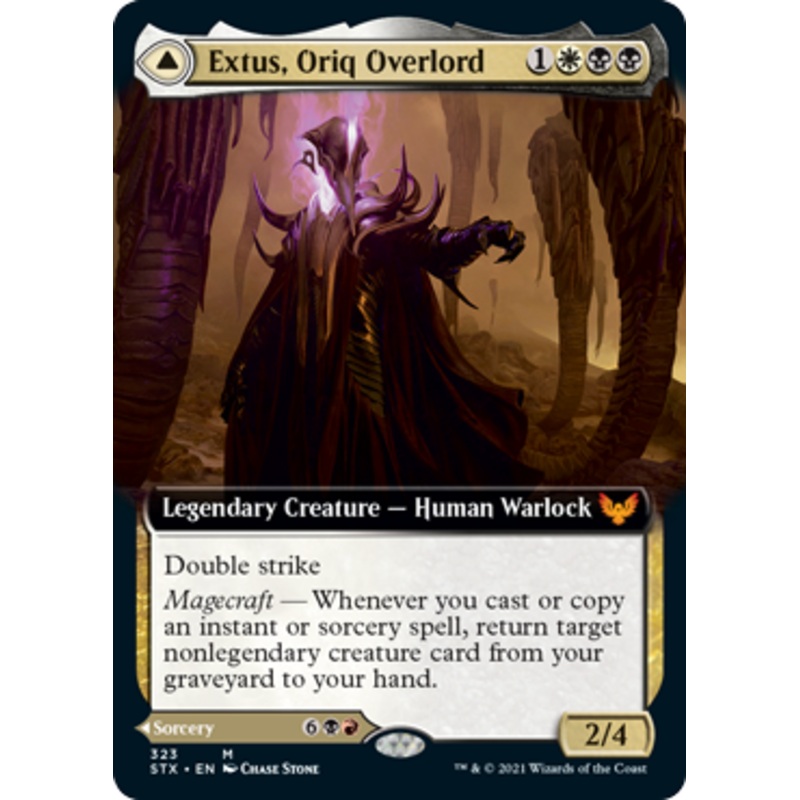 Extus, Oriq Overlord // Awaken the Blood Avatar (Extended Art) [Strixhaven: School of Mages]